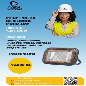 Painel solar de silicone mono: 35 W,
