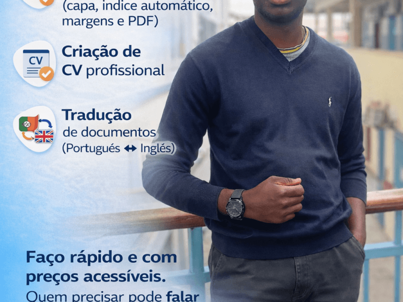 Prestação de serviços digitais, acadêmicos, profissionais e venda de ebooks e criação dos mesmos para venda