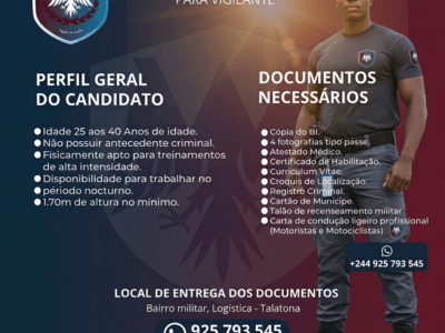RECRUTAMENTO PARA VIGILANTE