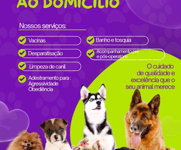 Veterinário e Adestramento ao Domicílio