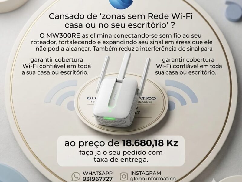 Repetidor de sinal para casa e escritorio de Curto Alcance