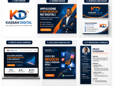 Serviços de marketing Digital, edição de documentos, gestão de redes sociais e muito mais